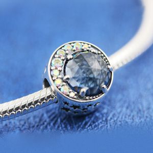 Solid 925 Sterling Silver Moon and Night Sky Charm Bead voor European Pandora Style Sieraden Bedelarmbanden