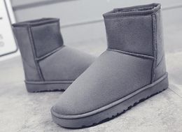 2019 hiver femmes réel AU modèle classique s'agenouiller bottes bottines noir gris châtaigne bleu marine femmes fille bottes courtes taille US 5-13