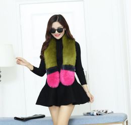 2019 Women Winter Fashion Fashion Fur Fur Fake Wool Bufand Scarf Hechizo Collares de color calientes Las bufandas tienen 9 colores4451769
