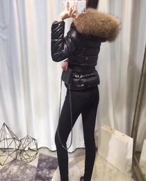 2019 Women Winter Jacket Ladies Real Raccoon Fur Duck Down Inside Warm Coat Femme con toda la etiqueta y etiqueta 196478437