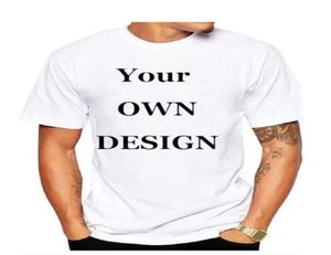 2019 Je eigen ontwerpmerk logopicture witte aangepaste mannen en vrouwen t -shirt plus size t -shirt heren kleding t0102475357