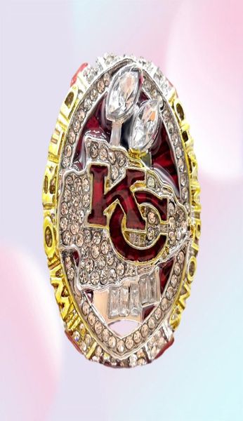 2019Kansas Super ship Réplica Anillo Anillos Iglesia Anillos para hombres Anillo de hermandad8335535