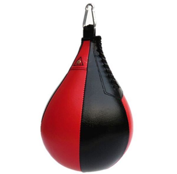 2019PU Boxe Formation Sac De Frappe Fitness Muay Thai Double Fin Boxe Vitesse Balle Poire Gonflable Équipement De Boxe Bodybuilding T200416