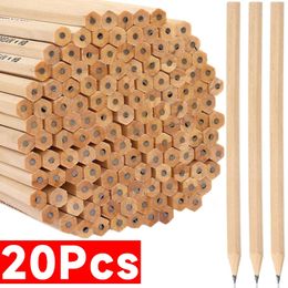 201pcs Crayons de plomb en bois de haute qualité charpentiers hexagonaux crayons étudiants enfants artiste écrivant la papeterie à dessin 240511