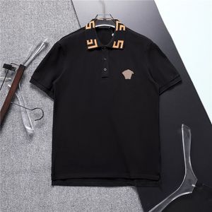 202 3New Golf Polos pour hommes Style Angleterre avec la lettre Collier Collier Short à manches