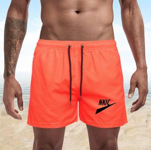 Zomerheren Fitness Brand Casual Drawtring Oranje korte broek Hoogwaardige shorts Heren brief Afdruk Swemmen Sports shorts S-4XL
