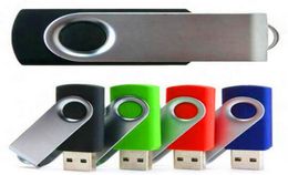 2020 100 Real 2GB 4 GB 8 GB 16 GB 32 GB 64 GB Metal USB Flash Drive USB 20 Revolve metalen Pendrive Memory Stick kan worden aangepast Logo9695581