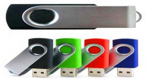 2020 100 Real 2GB 4 GB 8 GB 16 GB 32 GB 64 GB Metal USB Flash Drive USB 20 Revolve metalen Pendrive Memory Stick kan worden aangepast Logo7283754