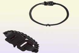 2020 1017 ALYX STUDIO LOGO black Chain necklace Bracelet belts Men Women Hip Hop Outdoor Street Accessories Festival Gift shi3485659