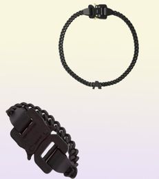 2020 1017 ALYX STUDIO LOGO chaîne noire collier Bracelet ceintures hommes femmes Hip Hop extérieur rue accessoires Festival cadeau shi2350675