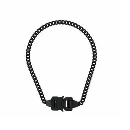 2020 1017 ALYX STUDIO LOGO negro cadena collar pulsera cinturones hombres mujeres Hip Hop al aire libre calle accesorios Festival regalo shi2316