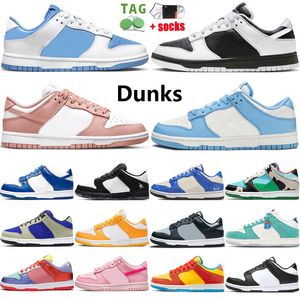 2023 Designer Low OG Loopschoenen Heren Reverse Panda UNC Rose Whisper Pink Bronze Eclipse University Red Chunky Dunky Zwart Wit Heren Casual Sneakers Dames Trainers