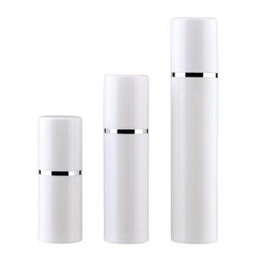 2020 15 30 50 ML vide rechargeable blanc haute qualité airless pompe à vide bouteille en plastique crème lotion conteneur Tube voyage