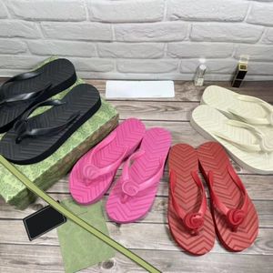 Emblematische ontwerpen slipper vrouwen chevron thong sandaal schoenen dame strand slip op slides luxe designer slippers sandaal 35-42