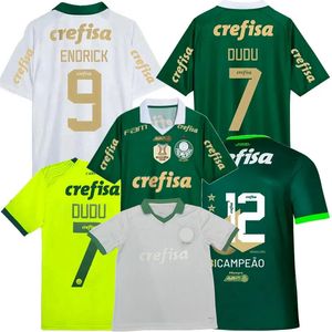 Fans de joueurs 23 24 25 Palmeiras Soccer Jerseys 2023 2024 2025 Endrick Rony Dudu G.Gomez R.Veiga Menino Piquerez Cerqueira Breno Ze Rafael Football Men Women Shirt 4xl