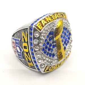 2020-2021 Fantasy Football Championship Ring MVP Trophy Prijs voor Fans Heren Souvenir Gift MAAT 11260g