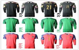 2020 2021 Italie Maillots de gardien de but pour enfants 1 BUFFON 21 Donnarumma T-shirt de gardien de but à manches longues Kits Uniformes pour enfants Gardien de but pour enfants 4758524