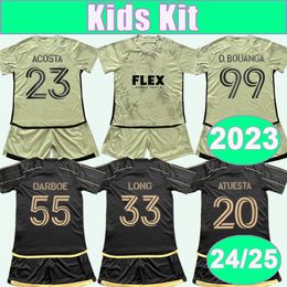 2024 25 Los Angeles FC Kids Kit FC Voetbalshirts ATUESTA ILIE 2023 VELA ACOSTA CREPEAU ROMERO Thuis Uit Kinderpak Voetbalshirt Korte Uniformen