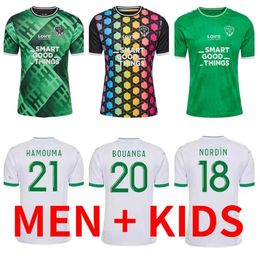 23 24 als Saints-Etienne voetbalshirts 2023 2024 etienne maillot de foot asse KHAZRI AOUCHICHE BOUANGA HAMOUMA Youssouf ABI CAMARA volwassen kinderkit voetbalshirts tops