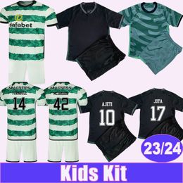 2023 24 MCGREGOR JOTA Kit enfants Maillots de football Turnbull Forrest Ajeti Johnson Home Away 3ème costume pour enfants Chemises de football Uniformes