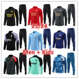 chandal manchester city Liverpool Tottenham chelsea arsenal manchester united hombre y niños kids football tracksuit 21 22 chandal futbol chándal de fútbol niño player version