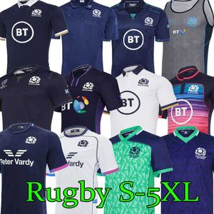 2020 2021 Seis Naciones Escocia Rugby Jersey HOME Away Camisas Jerseys Casual Sports Polo 5XL M7I1