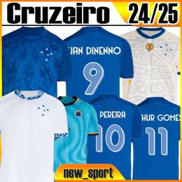 24 25 Camisa Cruzeiro voetbaltruien Outubro Rosa Dede Leo M. Moreno Pottker Manoel Hasebe Kamada Hinteregger Lammers Nieuwe Sport 2024 2025 voetbalhemd