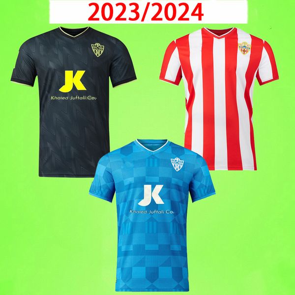 23/24 UD ALMERIA Soccer Jerseys 2023 Hogar Visitante Tercero JUAN VILLAR SADIQ DYEGO SOUSA Maillots De Foot Shirt AKIEME SAMU Uniforme de fútbol Hombres Niños Niño 2024 Negro Azul Rojo