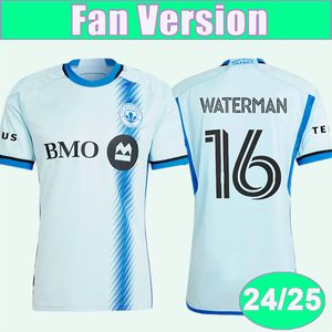 24 25 Montreal Waterman Heren voetbalshirts Wanyama Opoku Duke Piette Ruan Choiniere weg lichtblauw voetbalhemd korte mouwen volwassen uniformen