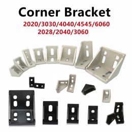 2020 2028 3030 3060 4040 4080 6060 20/30/40/45/60 Aluminium profiel Connector CNC Router Aluminium Corner Bracket 2040 3060 6060