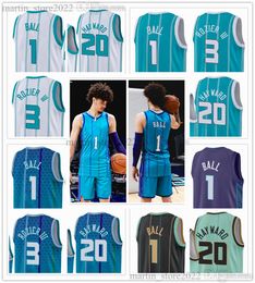 2023-24 Classic Green Basketball 1 LaMelo Ball Jerseys Gordon 20 Hayward Terry 3 Rozier III Hommes Femmes Jeunes Enfants