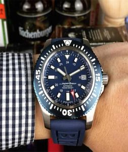 2020 3 Styles Luxury Mens Designer horloges 43 mm blauwe gezicht rubberen band Japan Automatische bewegingspolshulden 316 roestvrij staal M5480826