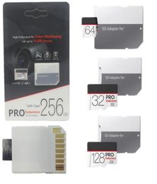 2020 32GB 64GB 128GB 256GB Micro SD-kaart TF-geheugenkaart Klasse 10 NIEUWE EVO UHSI-kaart met adapter Retail-pakket 30pcs2319646