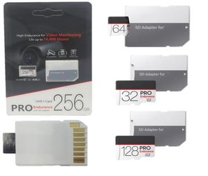 2020 32GB 64GB 128GB 256GB Micro SD-kaart TF-geheugenkaart Klasse 10 NIEUWE EVO UHSI-kaart met adapter Retail-pakket 30pcs3745830