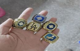 2020 5pcs Los Ángeles 1955 1978 1981 1988 2017 Dodger S Baseball World Championship Rings Bag Parts7738348