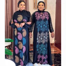 2020 Abaya Dubaï luxe diamants haut de gamme robe musulmane broderie dentelle Ramadan caftan Islam Kimono femmes turque Eid Mubarak1264k