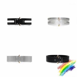 Brazalete 2021 ALYX Pulsera Hombres Mujeres HIP-HOP Pista Aleación de aluminio Parejas unisex Llegaron1