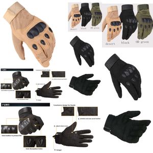 2020 Leger tactische handschoen volledige vinger outdoor handschoen antislip sporthandschoenen 3 kleuren 9 maat voor optie