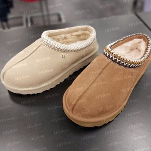 Tasman Tazz Slippers Mosterdzaad Laarzen Dames Slippers Bont Slides Klassieke laars Tasman Les Petites Suède Wolmix Comfortlaarzen