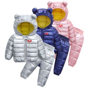2020 Chaquetas para niñas de otoño e invierno, chaquetas con capucha cálidas para niños, ropa para niños, ropa de algodón, nueva tela espacial superior LJ200831