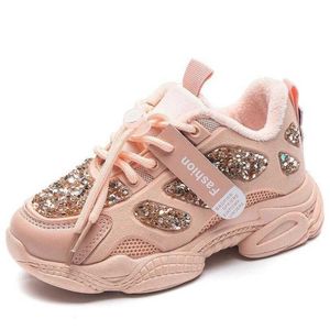 Zapatos de cuero para niños y niñas, zapatillas deportivas transpirables para niños, zapatillas informales de fondo suave para correr para niños X0703, otoño 2020