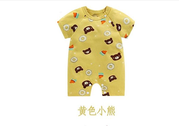 2020 automne modèles jaune rose rouge couleurs coton nouveau-né onesies coton bébé vêtements changés en bébé sacs de couchage deux vêtements