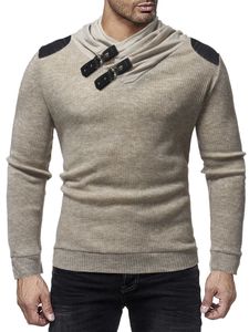 2020 automne hiver mode épais chandails hommes coupe ajustée pulls tricot fermeture éclair conception chaud pull tricots hommes vêtements Y0907