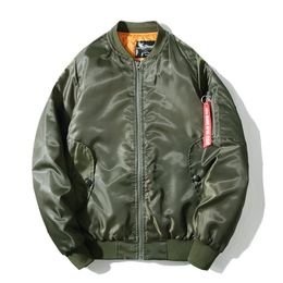 Herfst Winter Pilot Jas Jas Dikke Bomber Ma1 Mannen Bomberjacks Honkbaljassen M-XXXL