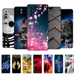 Voor Huawei P30 Lite Case Back Phone Cover Pro VOG-L29 ELE-L29 Coque Silicon Zachte Beschermende Bumper Zwart Tpu Case