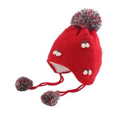 Chapeau d'hiver en laine pour bébé fille, mignon, 1 an, plus velours, chaud, 2020, 3612, 9967711