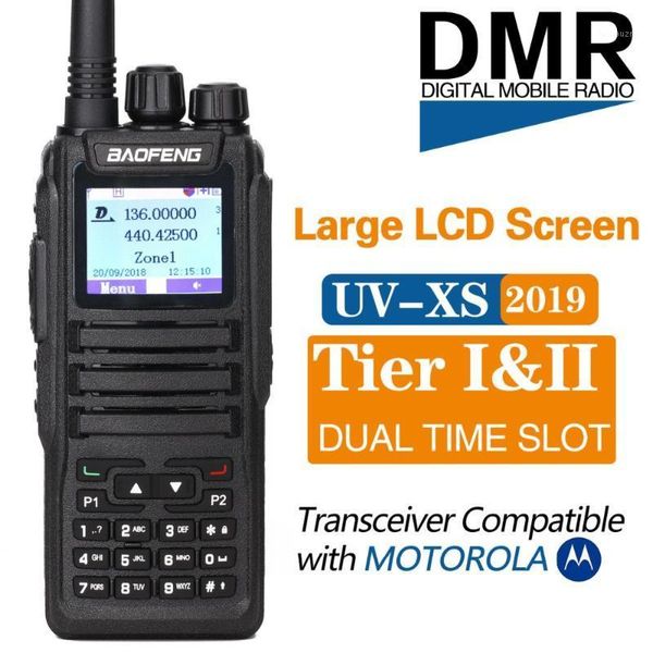 2020 Baofeng DM-1701 Banda dual Ranura de tiempo dual DMR Digital/Analógico 3000 canales DMR SMS Compatible con Motorola Tier 121