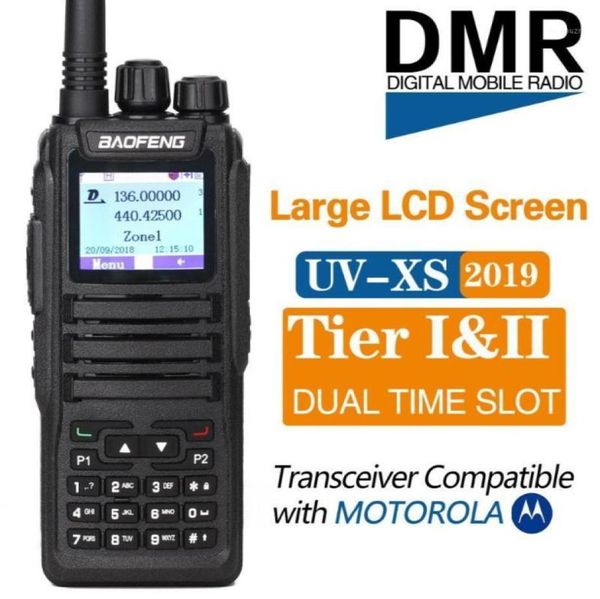 2020 Baofeng DM1701 Bande à double bande Double créneau horaire DMR Digitalanalog 3000 DMR SMS compatible avec Motorola Tier 1212929312