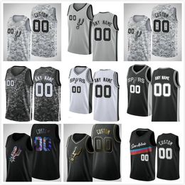 Maillots de sélection de basket-ball 2021 Devin Vassell Tre Jones Bryn Forbes DeMar 10 DeRozan Aldridge Belinelli Dejounte 5 Murray