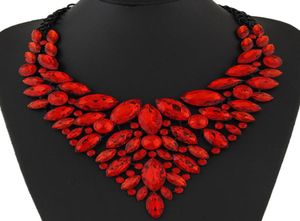 2020 grote vrouwen collier femme kettingen hanger blauw rood geel rose statement Bijoux nieuwe kristal sieraden choker maxi boho vintage 2107374